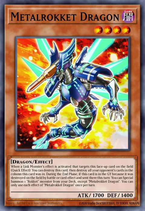 Metalrokket Dragon, carte SDRR-EN011 de Structure Deck: Rokket Revolt
