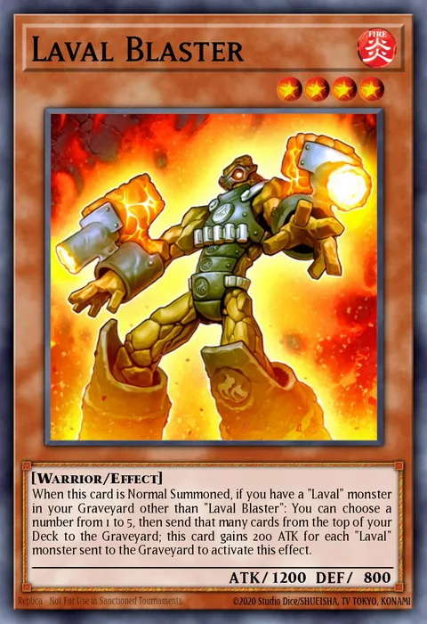Laval Blaster, card HA06-EN036 from Hidden Arsenal 6: Omega Xyz