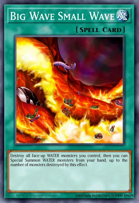 Big Wave Small Wave, carte DR3-EN046 de Dark Revelation Volume 3