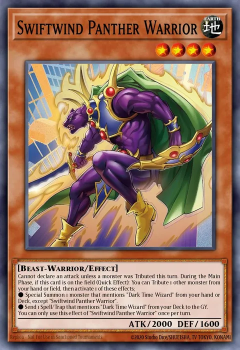 Swiftwind Panther Warrior, card BETB-EN001 from Beyond the Brave