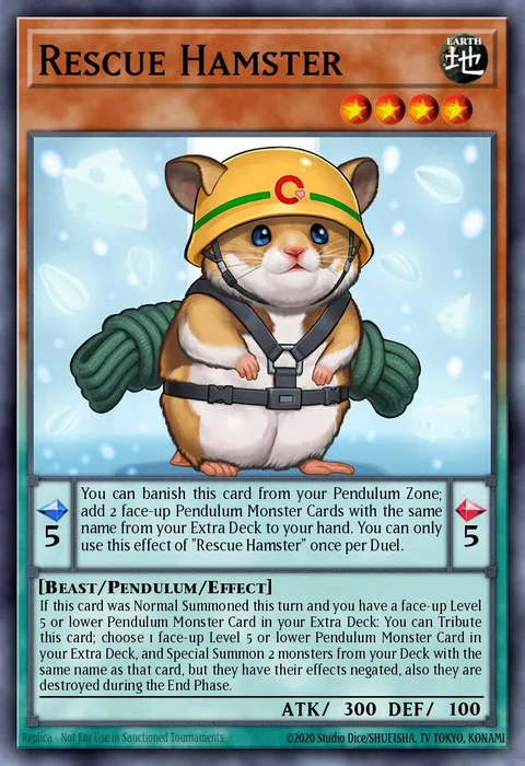 Rescue Hamster, carte NECH-EN039 de The New Challengers