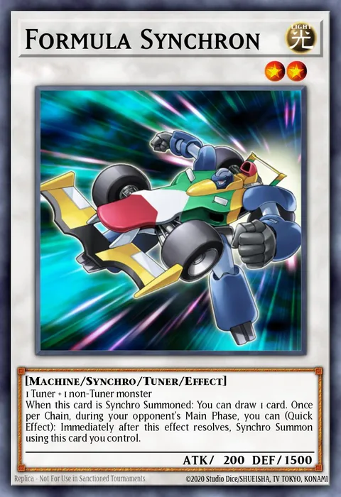 Formula Synchron, card STBL-EN041 from Starstrike Blast