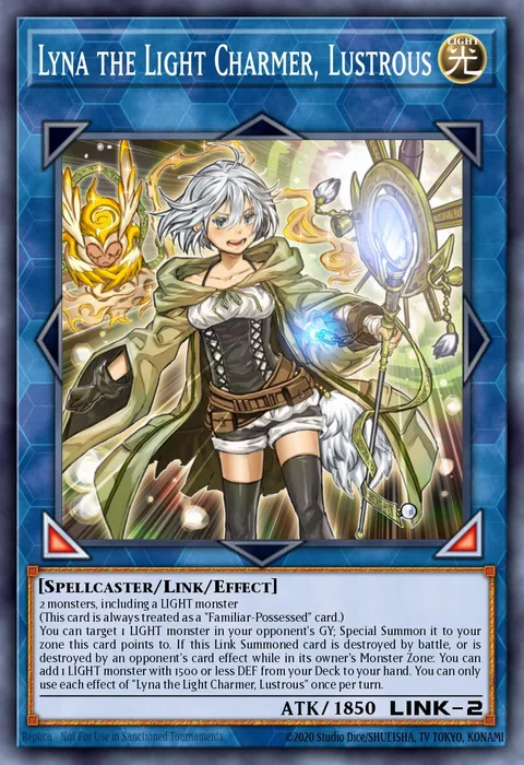 Lyna the Light Charmer, Lustrous, card RA04-EN081 from Quarter Century Stampede