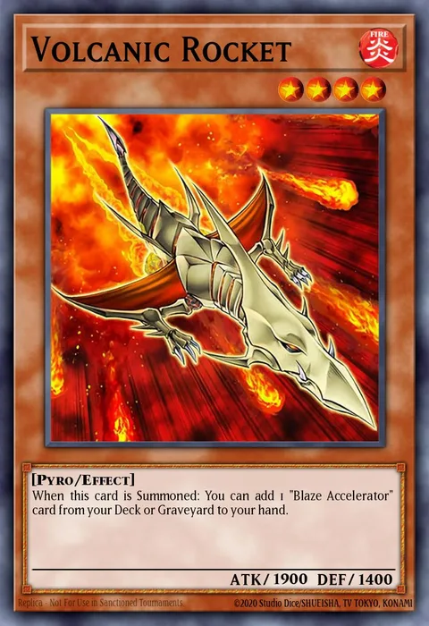Volcanic Rocket, card SDOK-EN013 from Onslaught of the Fire Kings Structure Deck