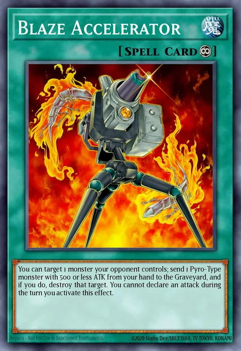 Blaze Accelerator, carte CP06-EN005 de Champion Pack: Game Six