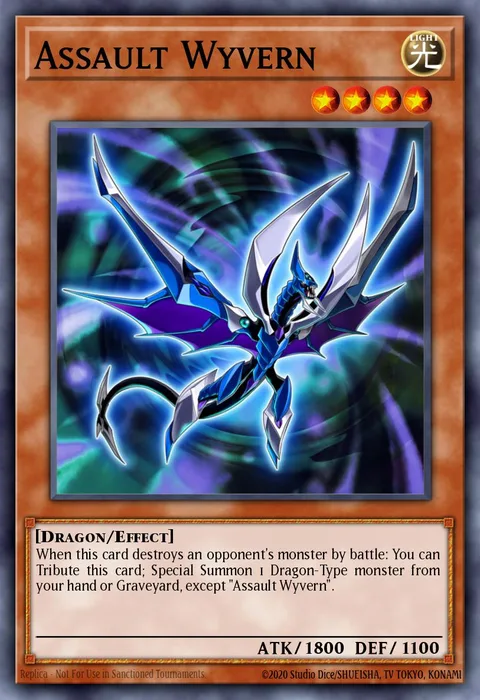 Assault Wyvern, card MVP1-EN003 from Yu-Gi-Oh! The Dark Side of Dimensions Movie Pack
