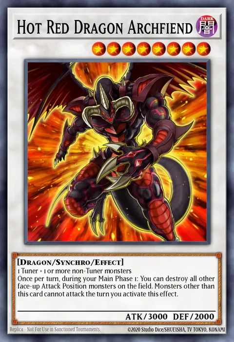 Hot Red Dragon Archfiend, carte HSRD-EN040 de High-Speed Riders
