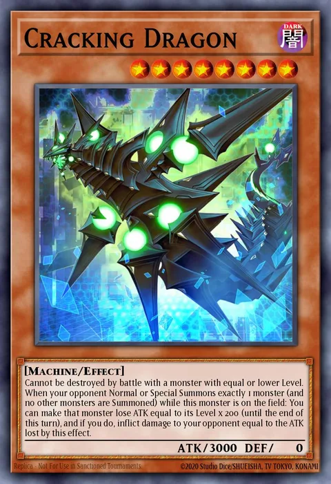 Cracking Dragon, card COTD-EN014 from Code of the Duelist