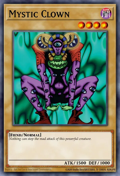 Mystic Clown, card SYE-011 from Starter Deck: Yugi Evolution