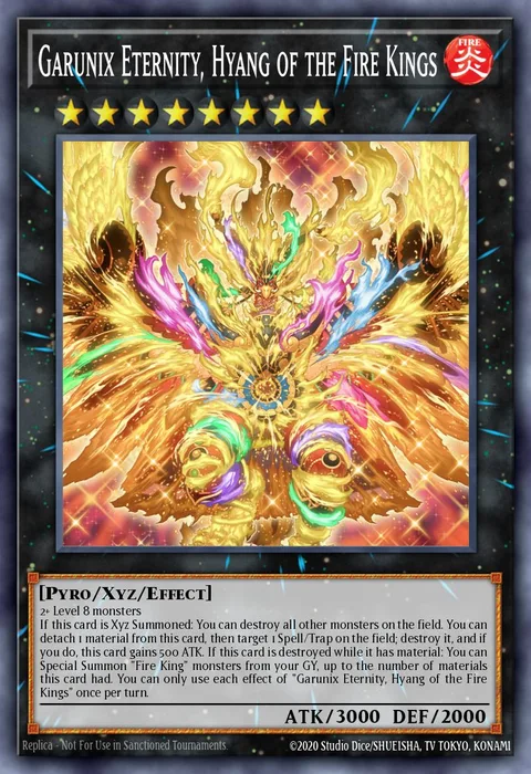Garunix Eternity, Hyang of the Fire Kings, card 25LP-EN003 from Limited Pack World Championship 2025