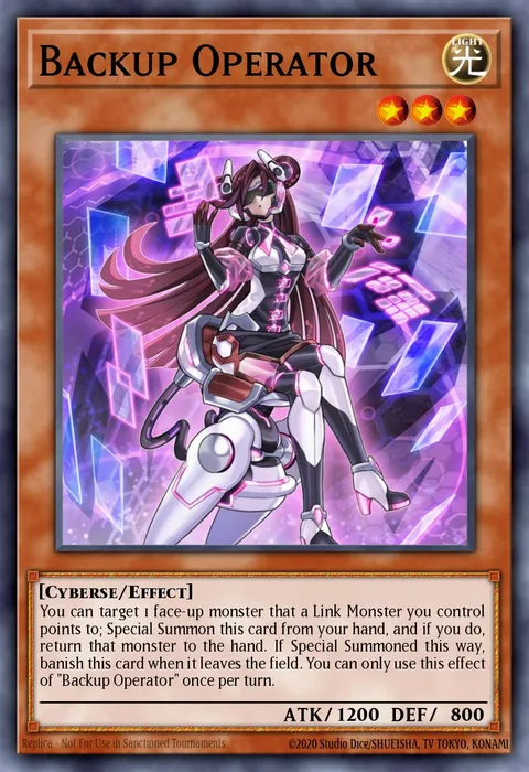 Backup Operator, card MP19-EN002 from 2019 Gold Sarcophagus Tin Mega Pack