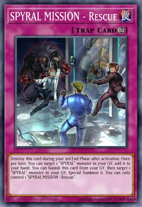 SPYRAL MISSION - Rescue, card OP13-EN012 from OTS Tournament Pack 13