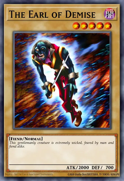 The Earl of Demise, card SS05-ENA03 from Speed Duel Starter Decks: Twisted Nightmares