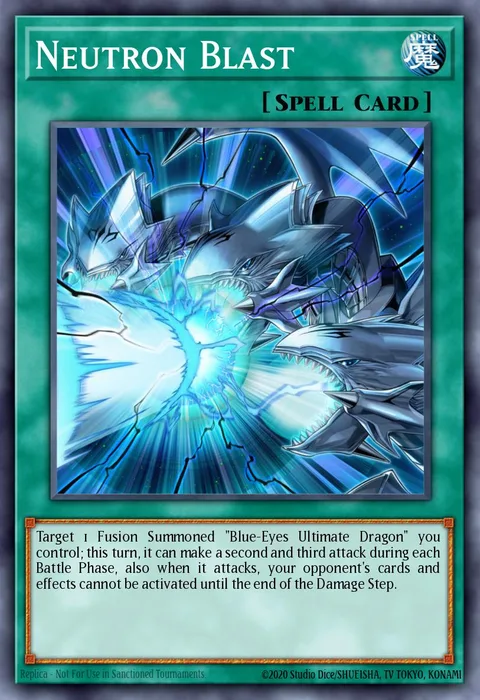 Neutron Blast, card DPRP-EN008 from Duelist Pack: Rivals of the Pharaoh