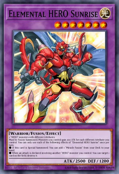 Elemental HERO Sunrise, card LDS3-EN104 from Legendary Duelists: Season 3
