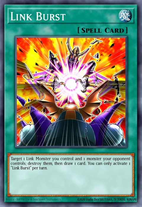 Link Burst, carte MP21-EN075 de 2021 Tin of Ancient Battles