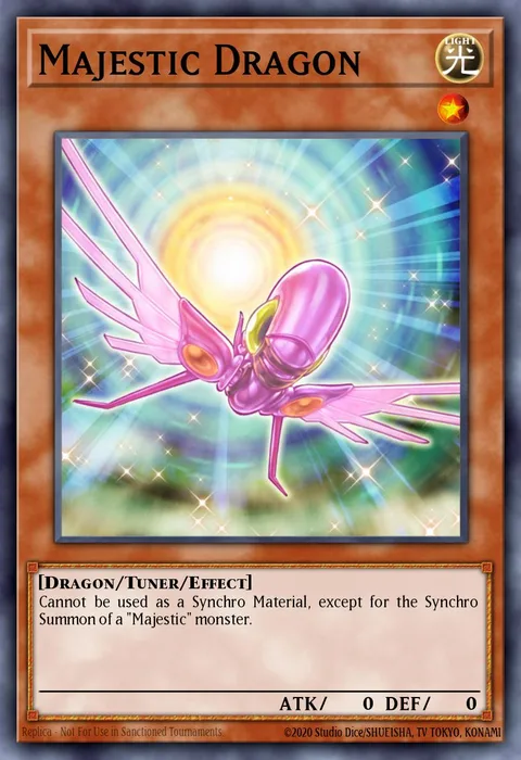 Majestic Dragon, card DP09-EN008 from Duelist Pack: Yusei 2