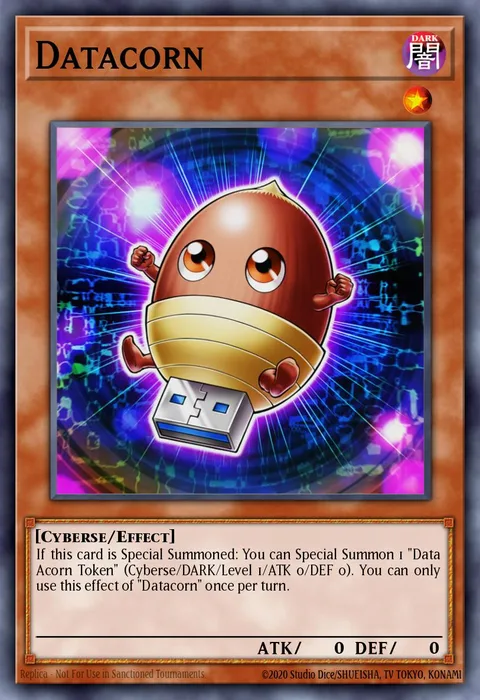 Datacorn, card SDPL-EN001 from Structure Deck: Powercode Link