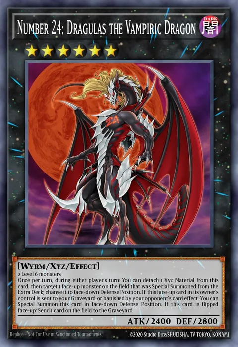 Number 24: Dragulas the Vampiric Dragon, carte DRL3-EN022 de Dragons of Legend: Unleashed
