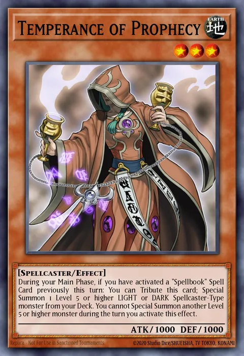 Temperance of Prophecy, carte REDU-EN017 de Return of the Duelist