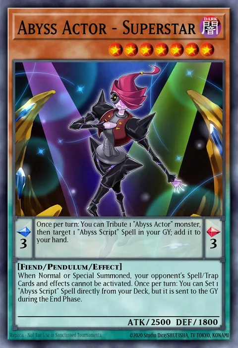 Abyss Actor - Superstar, carte LED3-EN050 de Legendary Duelists: White Dragon Abyss
