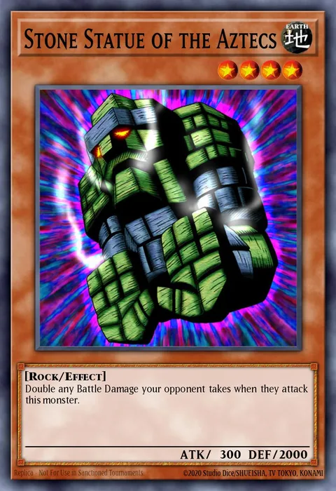 Stone Statue of the Aztecs, card AST-014 from Ancient Sanctuary