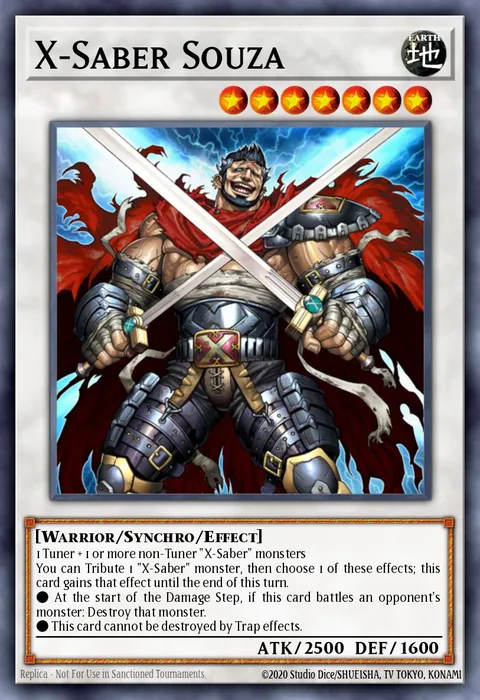 X-Saber Souza, carte CT09-EN017 de Collectible Tins 2012 Wave 1