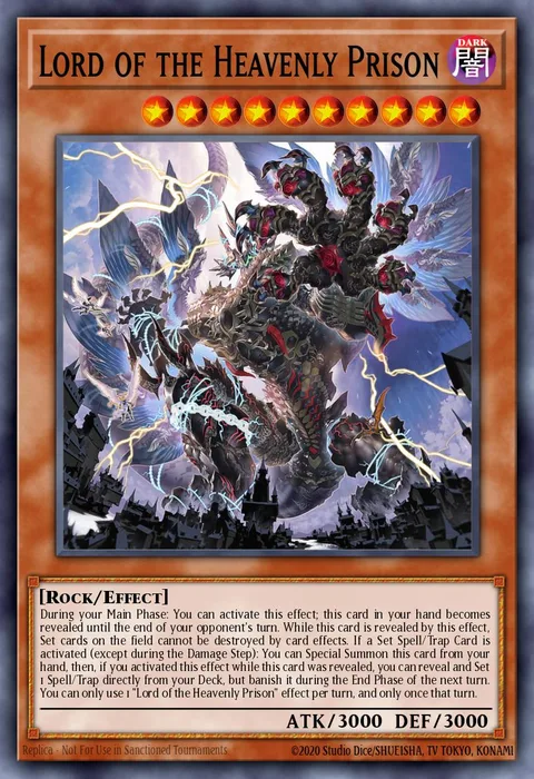 Lord of the Heavenly Prison, card CH02-EN021 from THE CHRONICLES DECK: Spirit Charmers (All-Foil Edition)