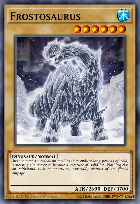 Frostosaurus, card LED9-EN046 from Legendary Duelists: Duels From the Deep