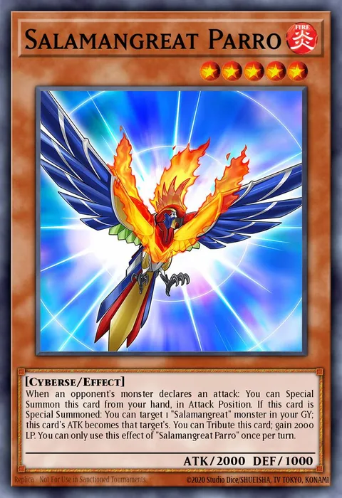 Salamangreat Parro, card SAST-EN004 from Savage Strike