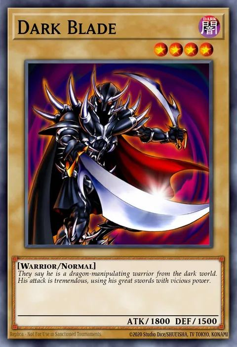 Dark Blade, card SD5-EN003 from Structure Deck: Warrior's Triumph