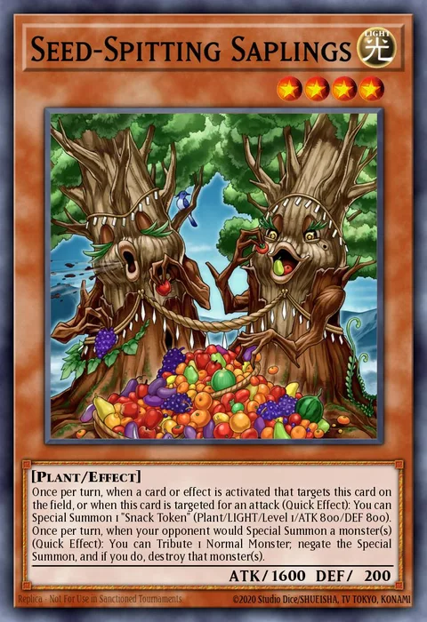 Seed-Spitting Saplings, card AGOV-EN022 from Age of Overlord