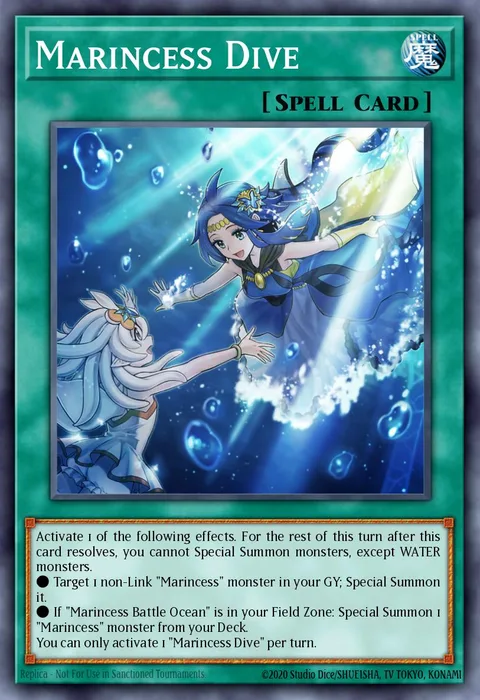 Marincess Dive, carte LED9-EN035 de Legendary Duelists: Duels From the Deep