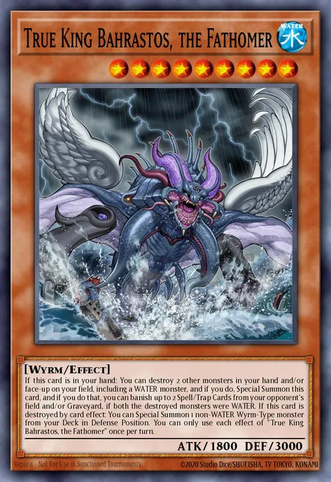 True King Bahrastos, the Fathomer, card INOV-EN021 from Invasion: Vengeance