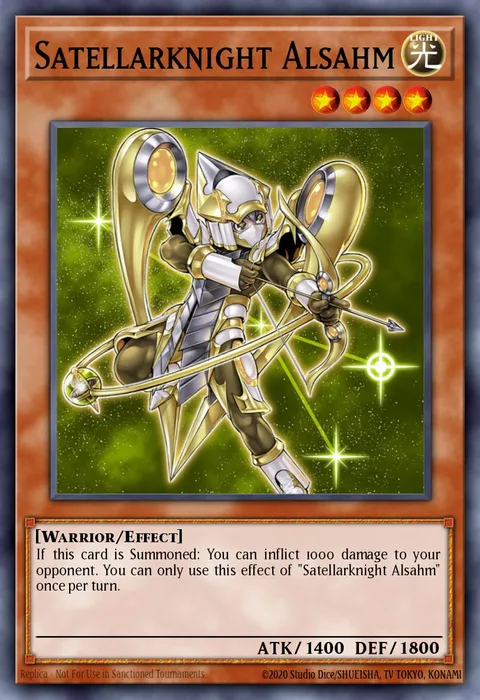 Satellarknight Alsahm, carte DUEA-EN021 de Duelist Alliance