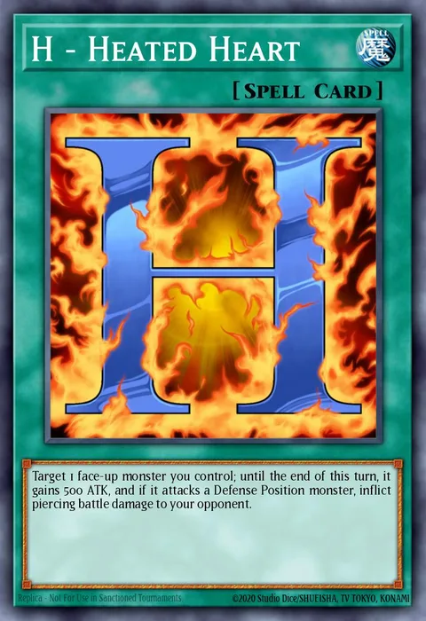 H - Heated Heart, card LCGX-EN088 from Legendary Collection 2: The Duel Academy Years Mega Pack