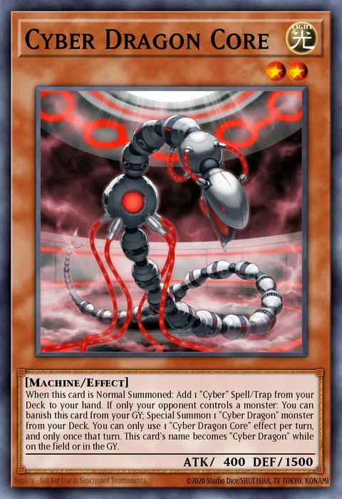 Cyber Dragon Core, carte RA04-EN013 de Quarter Century Stampede