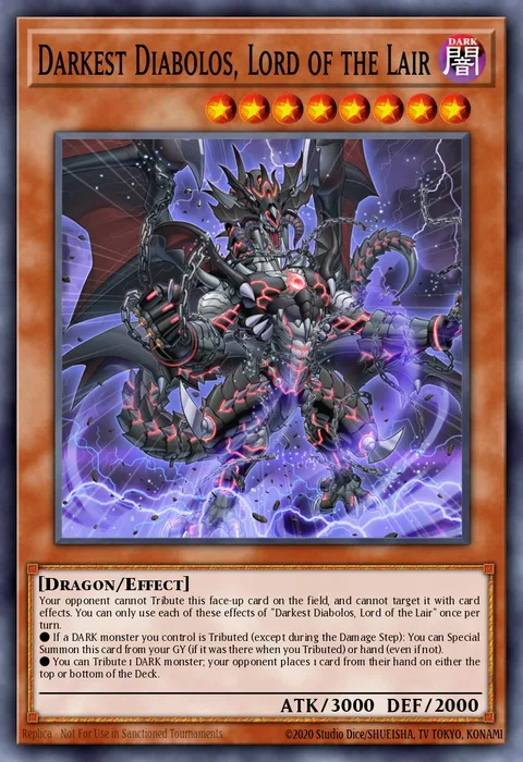 Darkest Diabolos, Lord of the Lair, carte SR06-EN001 de Structure Deck: Lair of Darkness