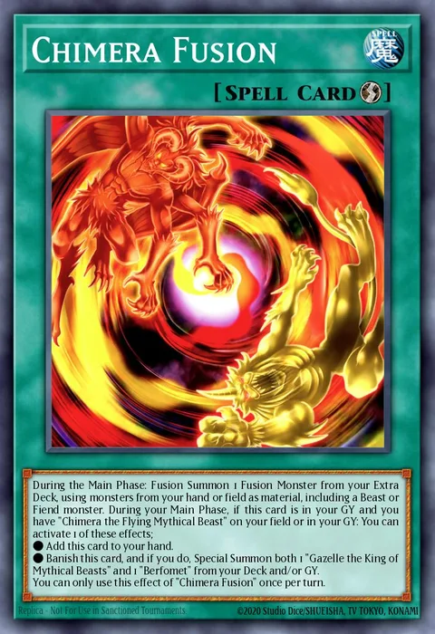 Chimera Fusion, card DUNE-EN052 from Duelist Nexus