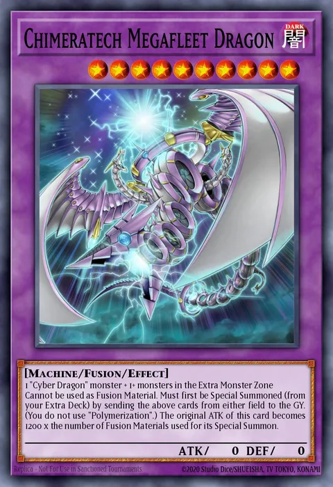 Chimeratech Megafleet Dragon, carte LEDD-ENB00 de Legendary Dragon Decks