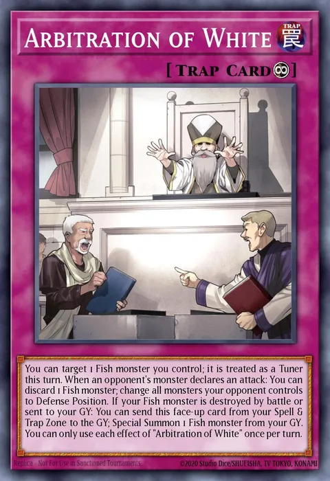 Arbitration of White, card BLTR-EN036 from Battles of Legend: Terminal Revenge