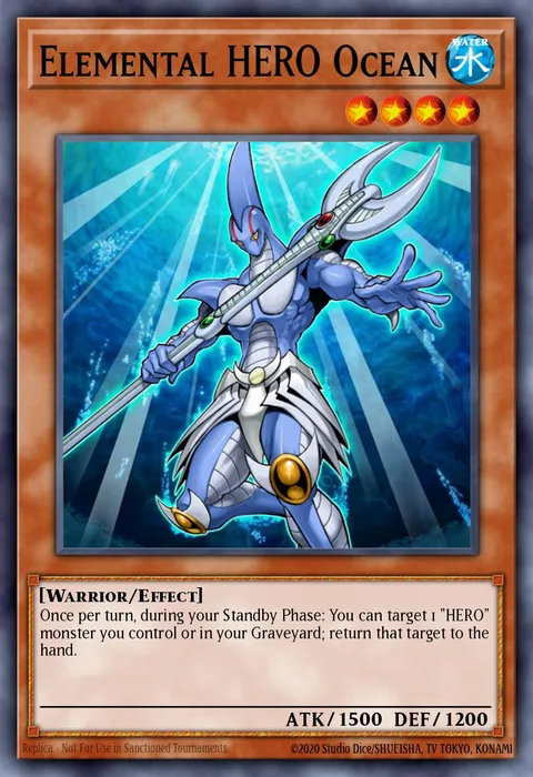 Elemental HERO Ocean, carte LCGX-EN025 de Legendary Collection 2: The Duel Academy Years Mega Pack