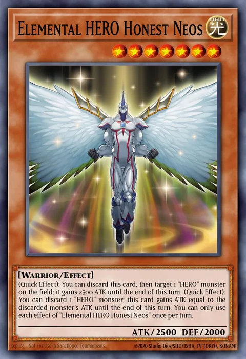 Elemental HERO Honest Neos, carte LED6-EN019 de Legendary Duelists: Magical Hero