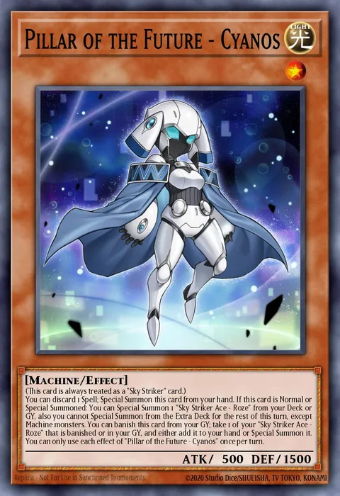 Pillar of the Future - Cyanos, card BLTR-EN043 from Battles of Legend: Terminal Revenge