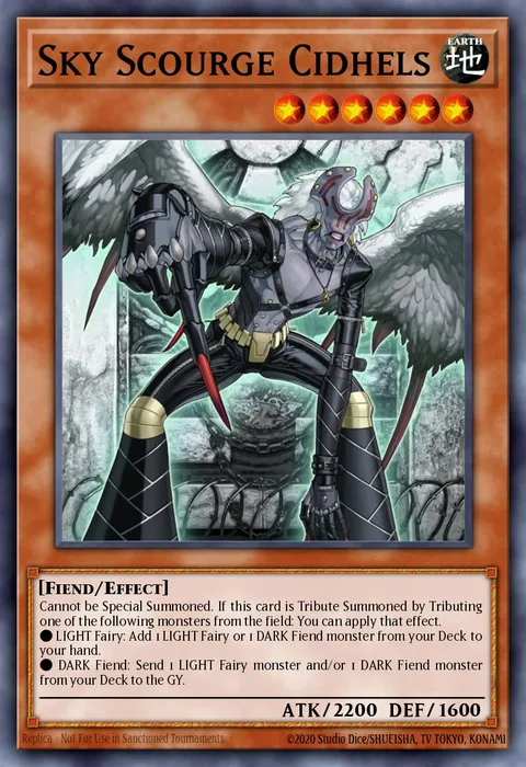 Sky Scourge Cidhels, carte LIOV-EN025 de Lightning Overdrive