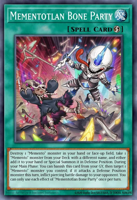 Mementotlan Bone Party, carte VASM-EN009 de Valiant Smashers