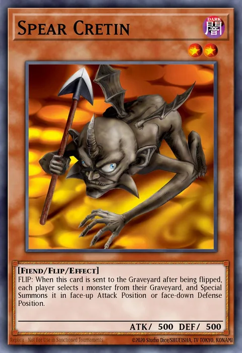 Spear Cretin, carte SDRL-EN005 de Rise of the Dragon Lords Structure Deck