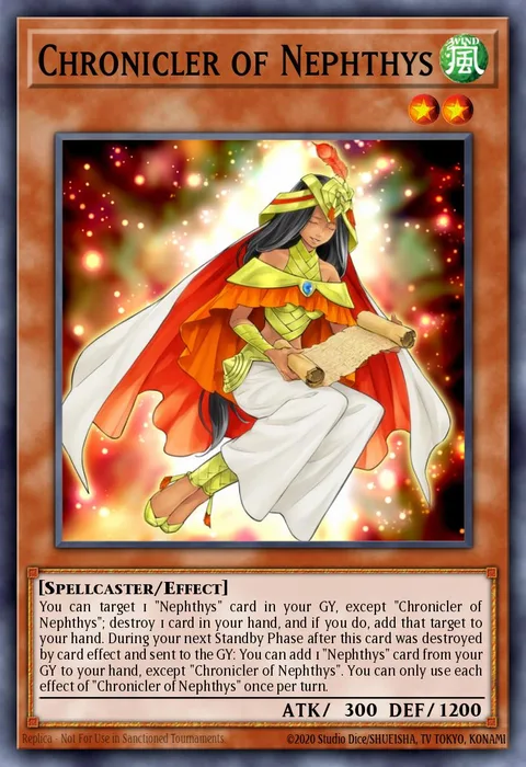 Chronicler of Nephthys, carte HISU-EN003 de Hidden Summoners