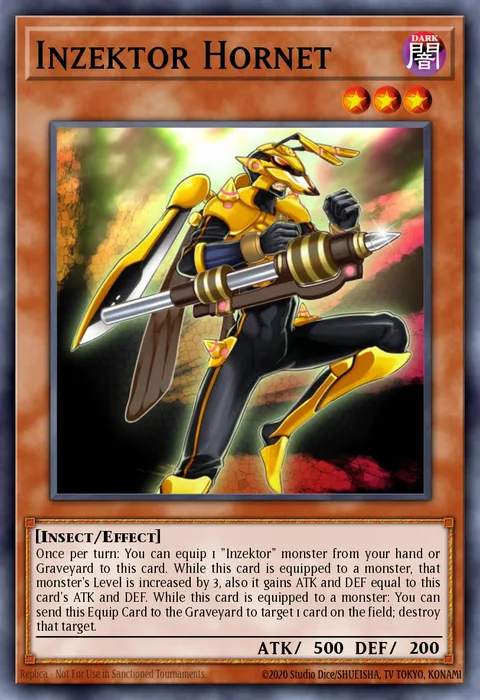 Inzektor Hornet, carte GRCR-EN038 de The Grand Creators