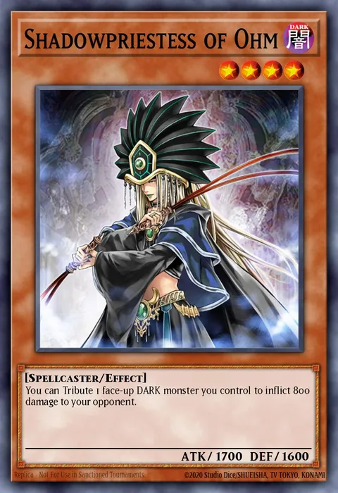 Shadowpriestess of Ohm, card PTDN-EN024 from Phantom Darkness